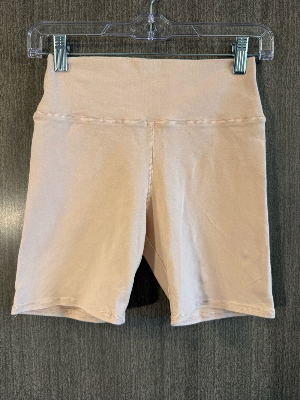 Groceries High-Waist Women’s Bike Shorts in Light Blush